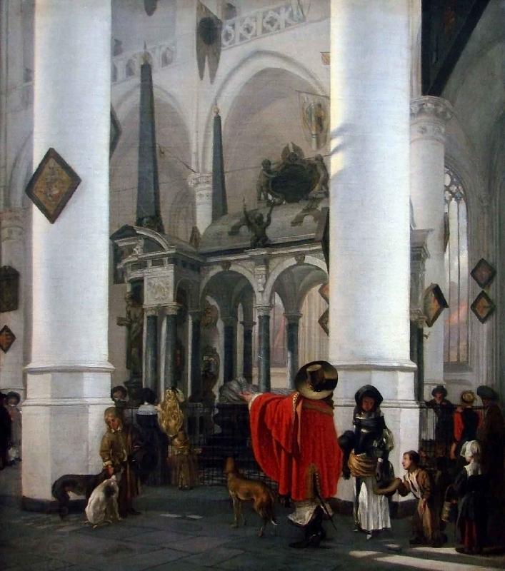 Emanuel de Witte View of the Tomb of William the Silent in the New Church in Delft oil painting picture